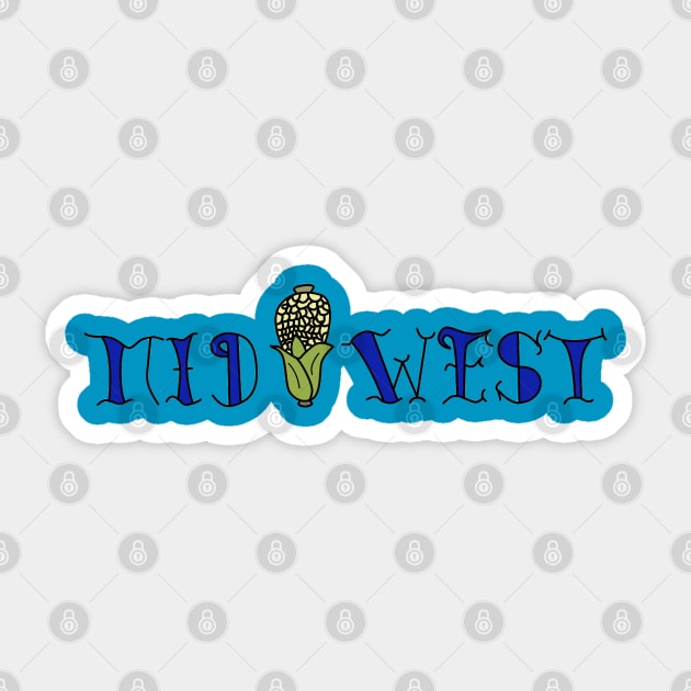 Midwest is best! Sticker by Doc_Roc